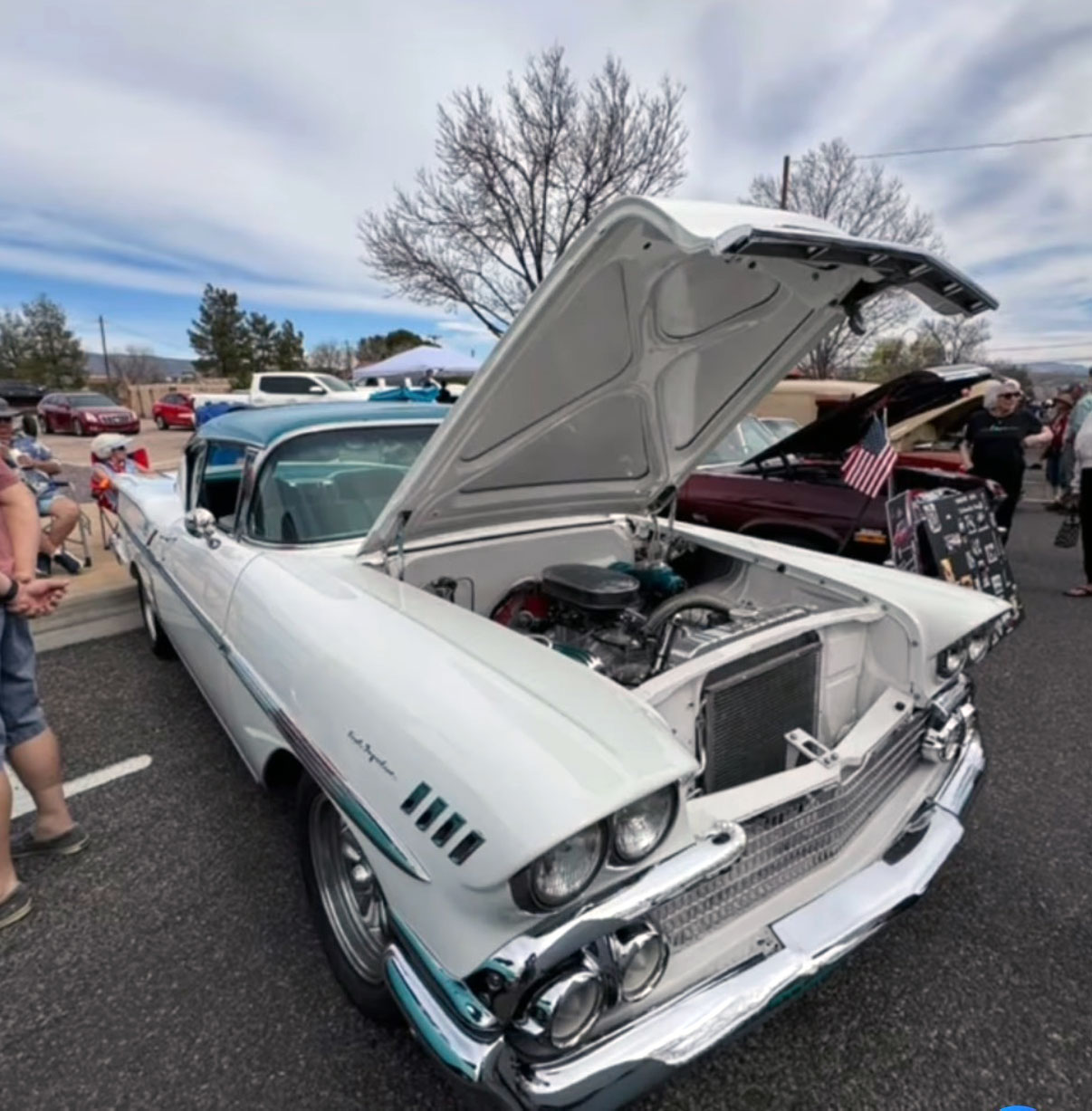 1958 Chevrolet Impala- Turquoise/White